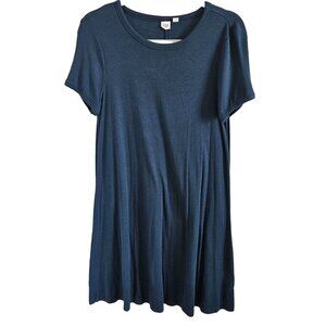 Gap Constellation Dress Woman Size M Shift Stretch Ribbed Jersey Knit Comfort